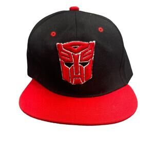 Transformers Hasbro Cap Adjustable Snapback Hat - Black & Red